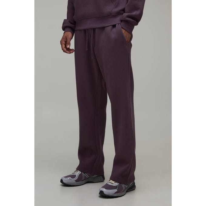 Essentiële Rechte Pijp Jogger | Mauve | Size 4XL