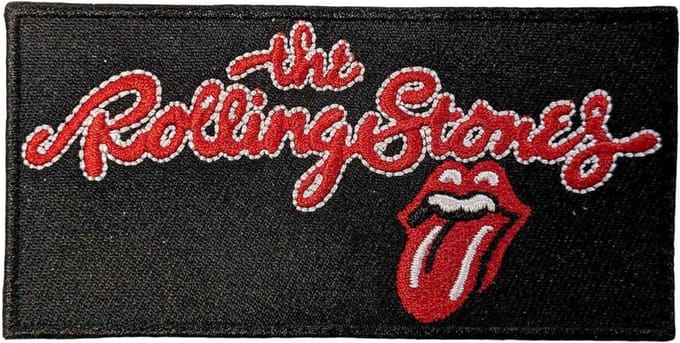 The Rolling Stones - Script Logo Patch - Zwart