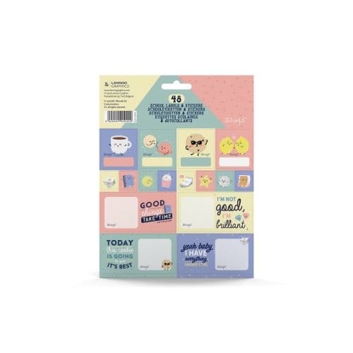 Mr. wonderful schoollabels met stickers