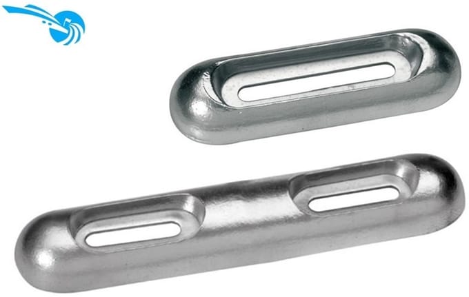 Talamex schroefbare aluminium Anode 550 gram 200 mm