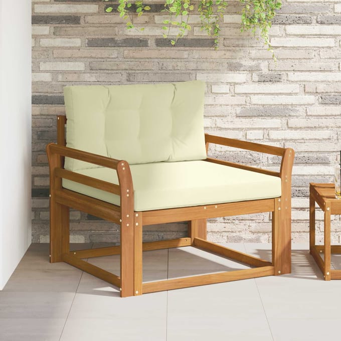 vidaXL - Buiten - Midden - Sofa - Naturel