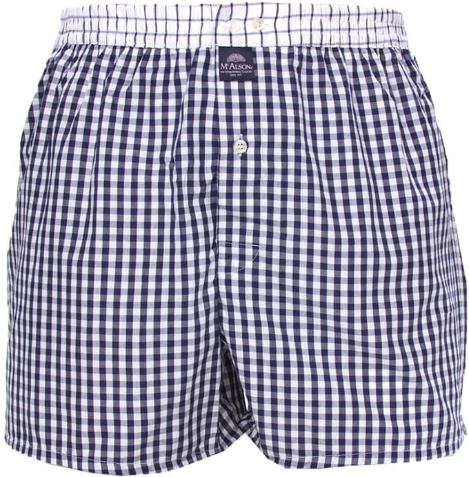 Mc Alson Boxer Checkered navy blue