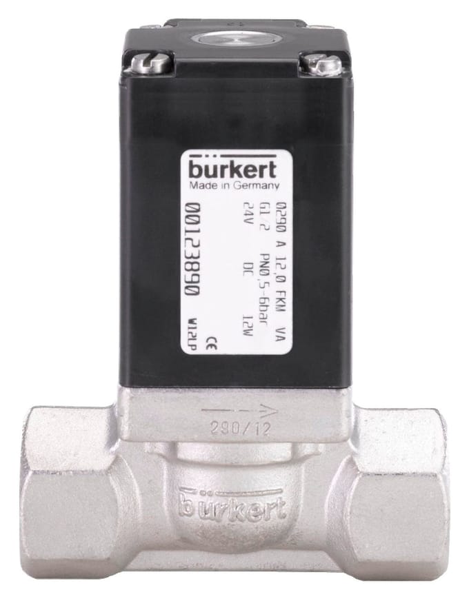 Magneetventiel G1/2'' NC RVS EPDM 0.5-6bar/7-87psi 24VDC 290 138652