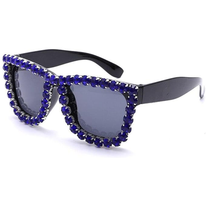 Groot frame Strass Frame Vierkant Zonnebril Dames Diamant Brillen Designer Mode Zonnebrillen UV400 Brillen voor Vrouwen