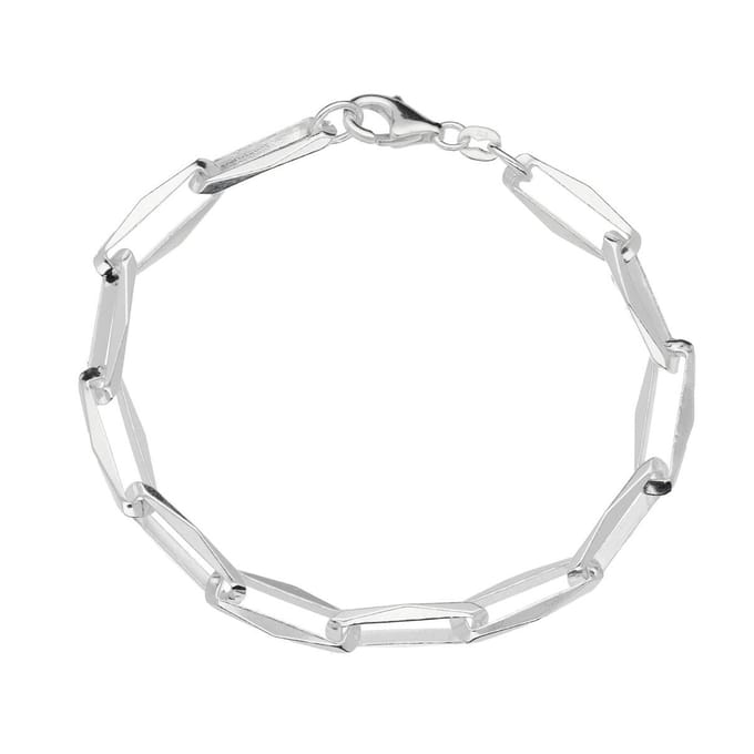 Glow - Zilveren schakelarmband Zonder tussen oog - 20 cm - 7 mm