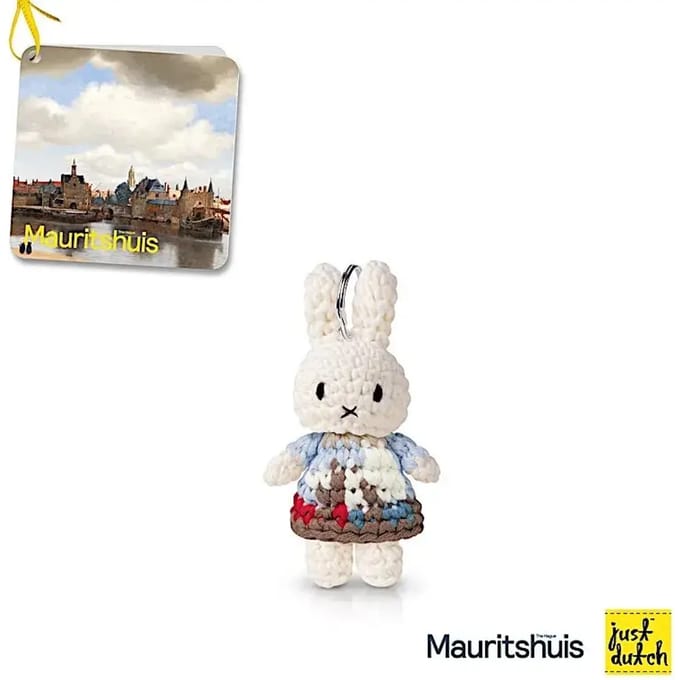 Sleutelhanger Just Dutch Miffy x Vermeer - Delft