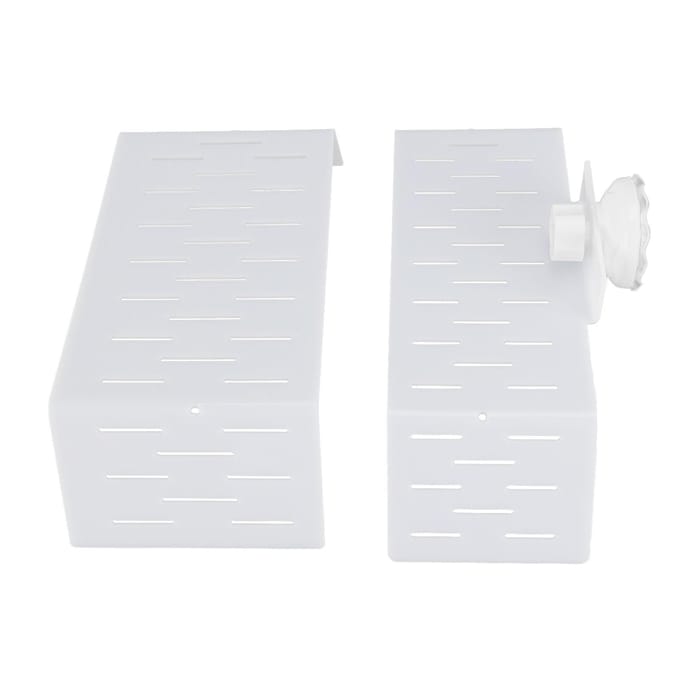 Schildpad Zonneplatform Plastic Sterke Zuignap Antislip Schildpadhelling Klimrek voor Reptiel Rust white