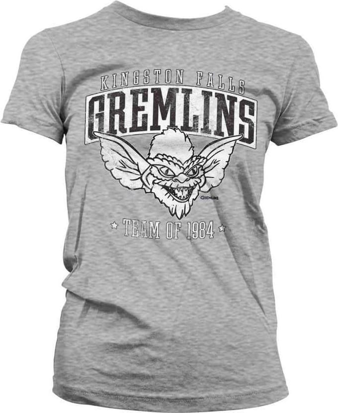 Gremlins Dames Tshirt -S- Team Kingston Falls Gremlins Of 1984 Grijs