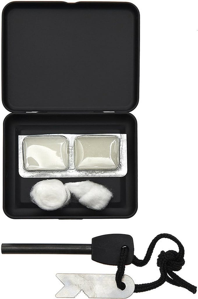 Fosco Firestarter set - Metaal - Incl Watten & Aanmaakblokjes
