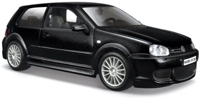 Maisto Modelauto - Volkswagen Golf 4 - zwart - 17 x 9 cm - schaalmodel - speelgoedauto