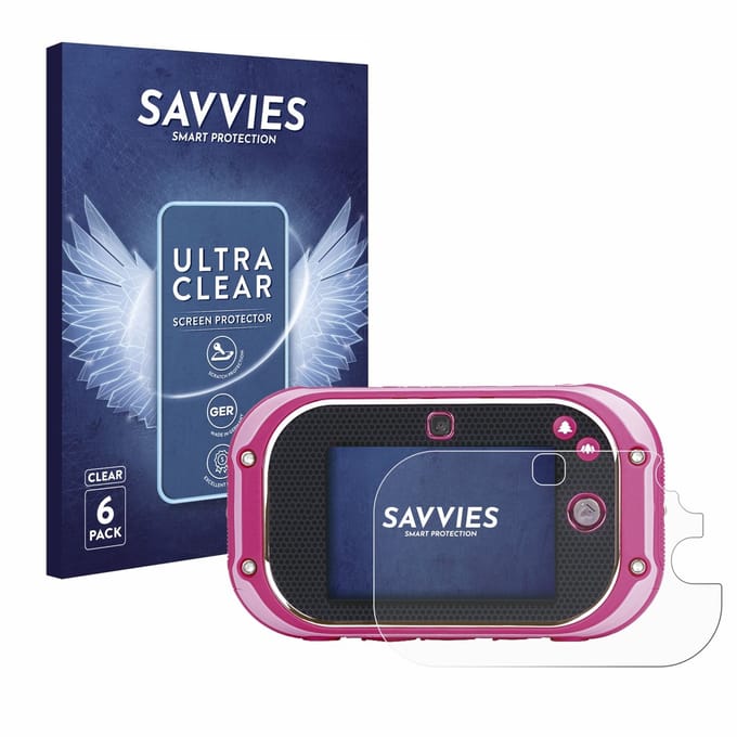 Savvies - Screenprotector voor Vtech Kidizoom Touch 5.0 2018 - Folie Beschermfolie transparant 6 Stuks