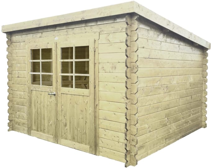 Solid Superia Modern Brest Tuinhuis - Vuren - Geïmpregneerd - 298x298x220cm