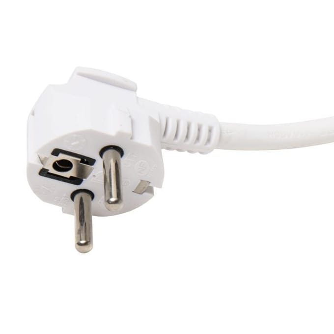 Rallonge électrique 10 mètres 3500W max. Câble rond 3x1,5mm² blanc
