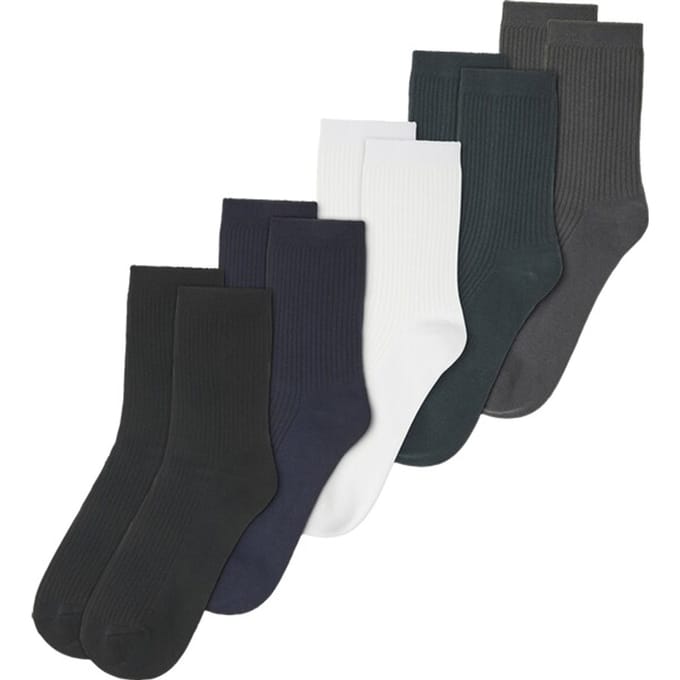 Babista herren Pak Van 5 Sokken - 43-46 - wit - Plus Size