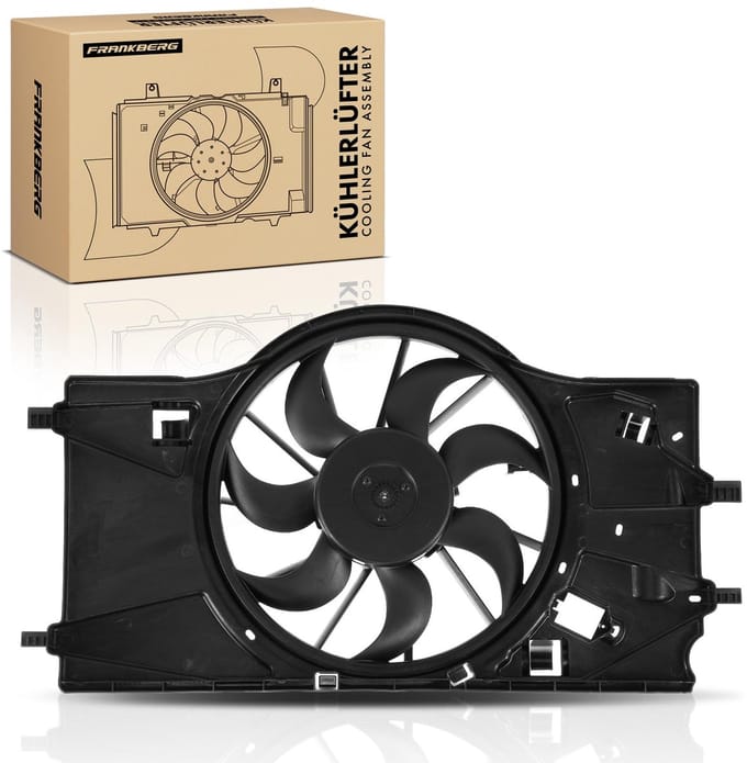 Frankberg 1x Motorradiator enkele ventilator