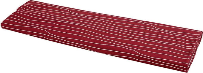 Stof, B: 145 cm, 140 gr, rood/wit, 10 m/ 1 rol