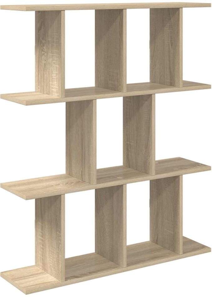 vidaXL - Wandplank - Sonoma - Eiken - 80 - x - 20 - x - 96 - cm - Bewerkt - hout