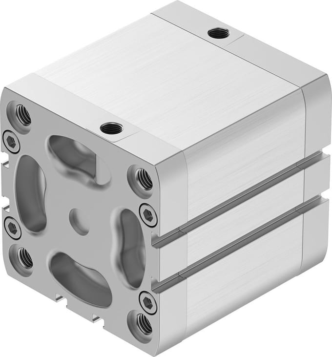 Festo Compacte Cilinder 80mm Boring 50mm Slag ISO 21287 Dubbelwerkend - 572733 - P2BTH