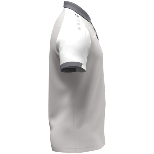 Jako Dynamic Polo Kinderen - Lichtgrijs / Wit / Grijs | Maat: 140