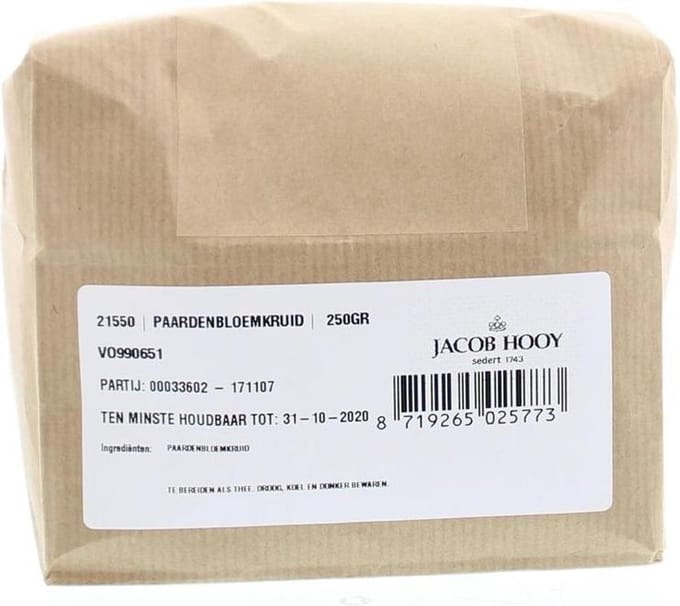 Jacob Hooy Paardebloemkruid 250 gr