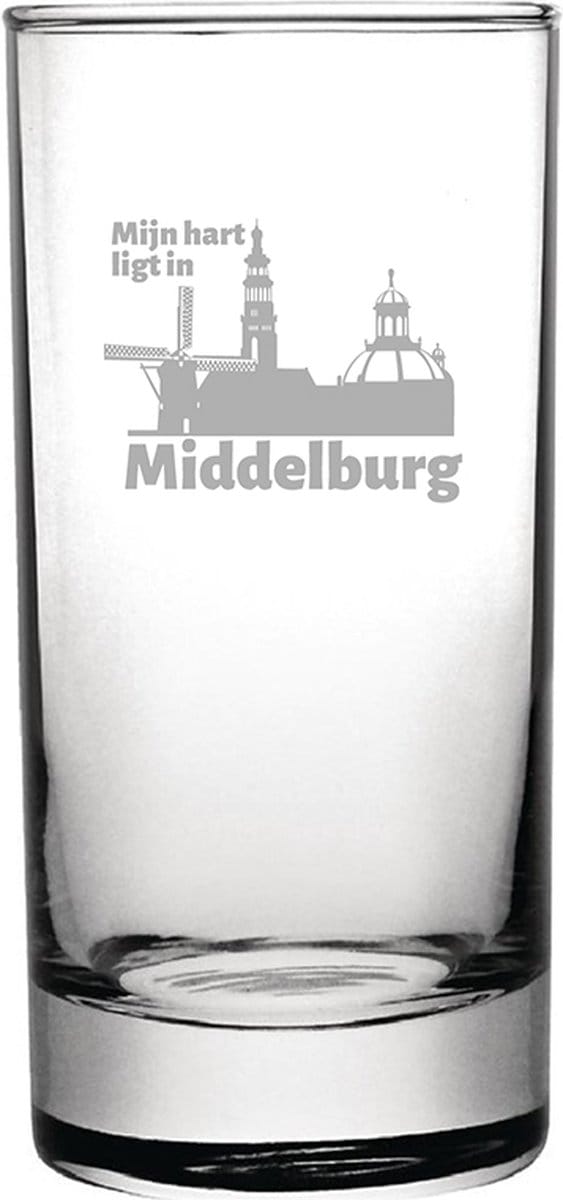 Gegraveerde longdrinkglas 28,5cl Middelburg