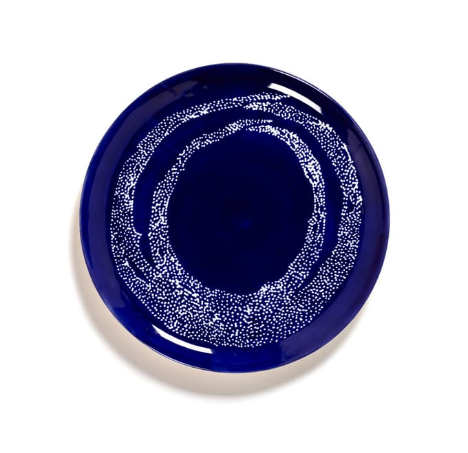 Serax Feast Bord L - Set - blauw/ dot wit