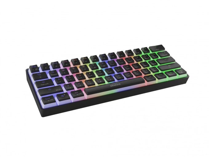 GAMING KEYBOARD GENESIS THOR 660 G2 US BLACK WIRELESS RGB MECHANICAL GATERON RED