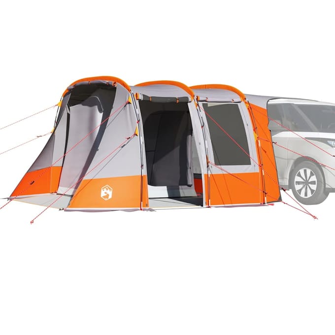 vidaXL - Autotent - waterdicht - grijs - en - oranje