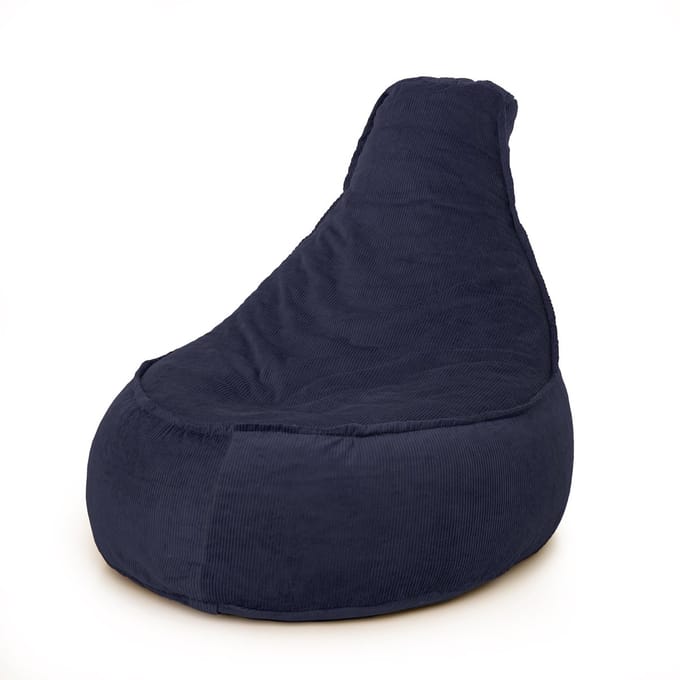 Parya Home - Stoel Zitzak Ribstof - Marine Blauw - Junior - Voor Binnen