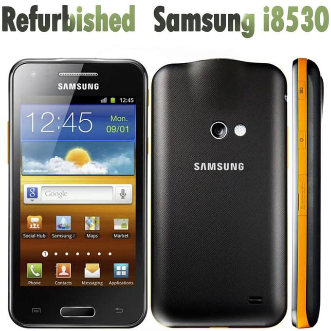 Gereviseerde Samsung I8530 Galaxy Beam Mobiele Telefoon met 1 SIM simple set zwart