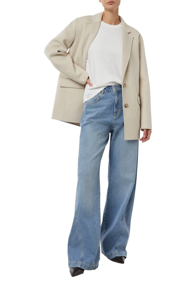 Comma  Jeans Blue Denim Größe: W42 | Ausgestellte Hosen Outlet | Damen | Blau