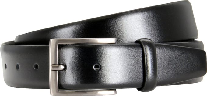 LINDENMANN leren heren riem - zwart