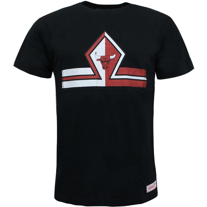 Mitchell & Ness Korte Split Trad Chicago Bulls Heren T-shirt