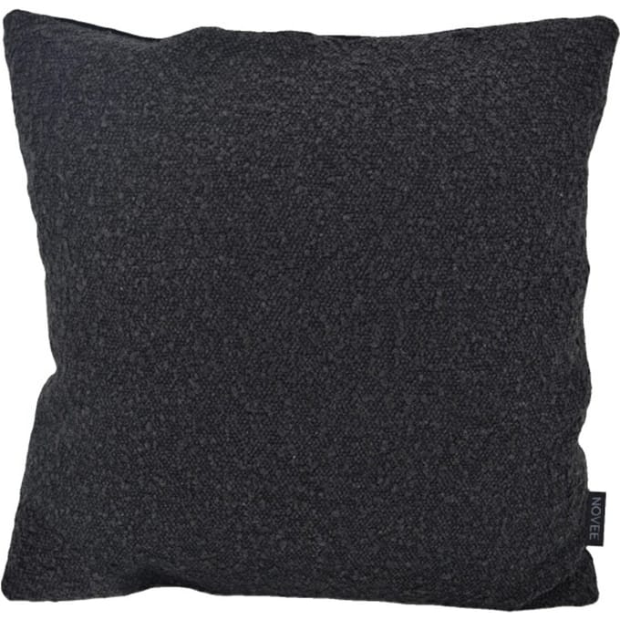 Velvet Boucle Zwart/Zwart | Kussenhoes | 45 x 45 cm | Polyester