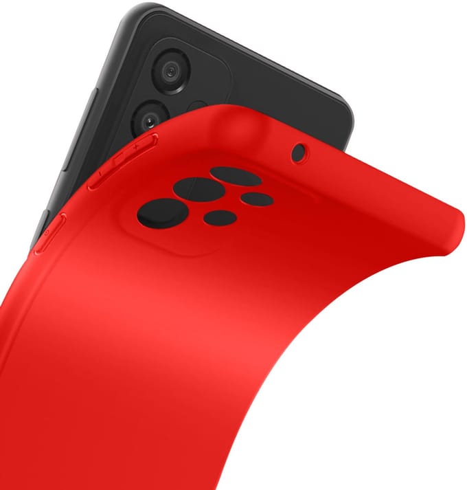 Jaym, Hoesje geschikt voor Samsung Galaxy A32 4G - Soft Feeling, Rood
