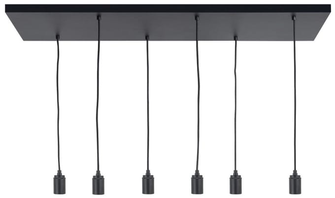 HighLight pendellamp Fantasy 6L - zwart