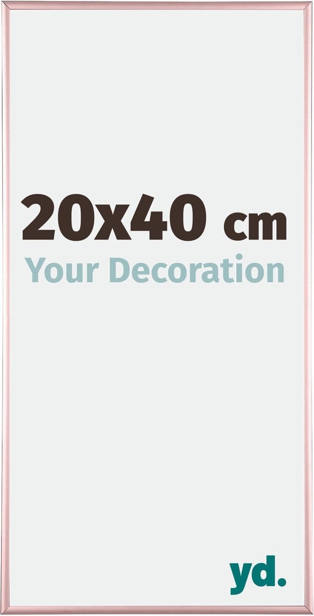 Your Decoration - Fotolijst 20x40 cm - Aluminium - Koper - Kent