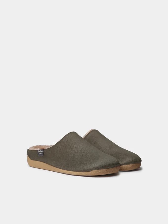 Herenslippers met open tenen van textiel | NOTI-BD