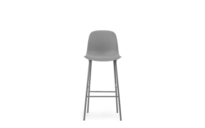 Normann Copenhagen Form Barstoel staal - grijs - 75 cm