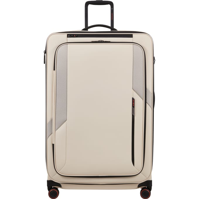 Samsonite Koffer - Glazed spinner 84/32 (4 wiel) lichtgewicht koffer - 54 x 84 x 36/39 cm - uitbreidbaar - Sandstone - 178 l