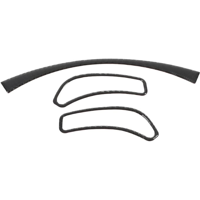 Dashboard Trim Cover Koolstofvezel Instrumentenpaneel Frame Decal Sticker Vervanging voor Corvette C6 2005‑2013 gray