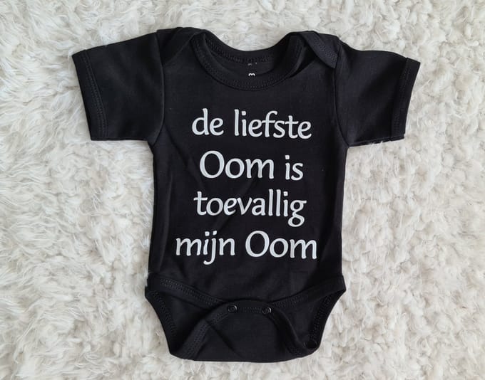 Little Jay de liefste oom is toevallig mijn oom - Zwart - Rompertje