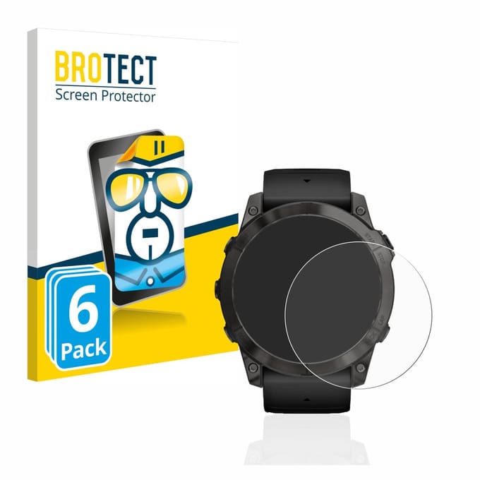 BROTECT - Screenprotector voor Garmin Epix Pro (Gen 2) (51 mm) - Folie Beschermfolie transparant 6 Stuks