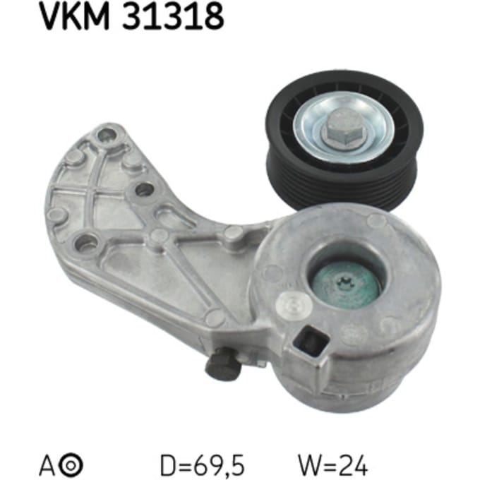 Spanpoelie, V-riem SKF VKM 31318