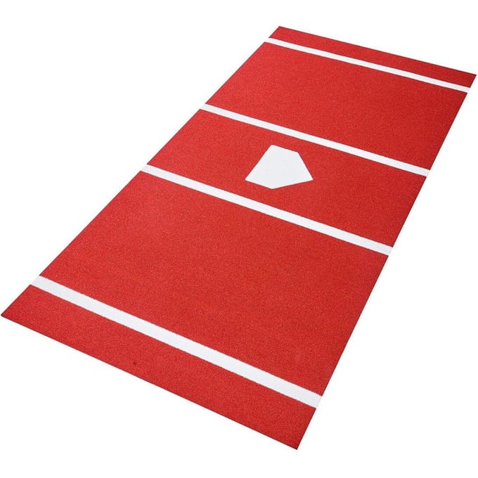 366x183cm Honkbal Slagmat Softbal Slagmat Buiten Training Rood