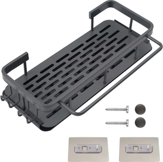 Afdruiphouder, spoelbakorganizer hangend, spoelborstelhouder, spoelorganizer keuken