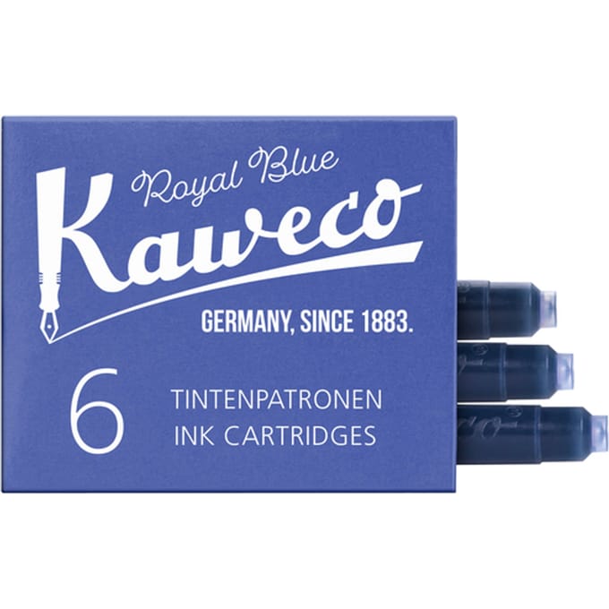 Inktpatroon Kaweco koningsblauw doosje à 6 stuks