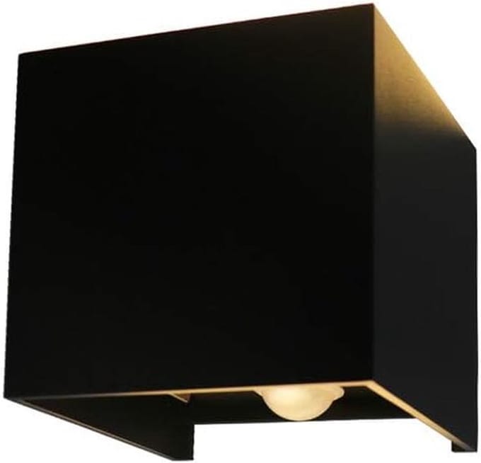 LED Wandlamp met Bewegingsensor - 7W - 3000K - IP65 - Verstelbare Lichthoek - Zwart