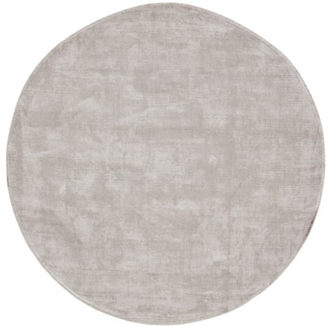 MUST Living Carpet La Belle round medium,Ø200 cm, light grey, 100% viscose