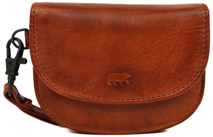Bear Design Inez Leren Overslagportemonnee - Cognac